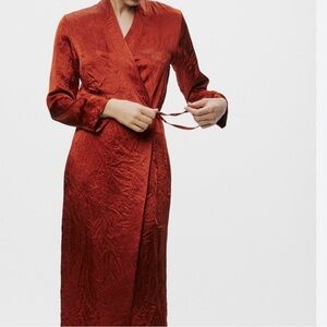ZARA SATIN EFFECT DRESS ZW COLLECTION